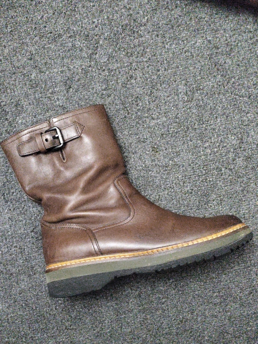 Prada Dark Brown Leather Short Boots